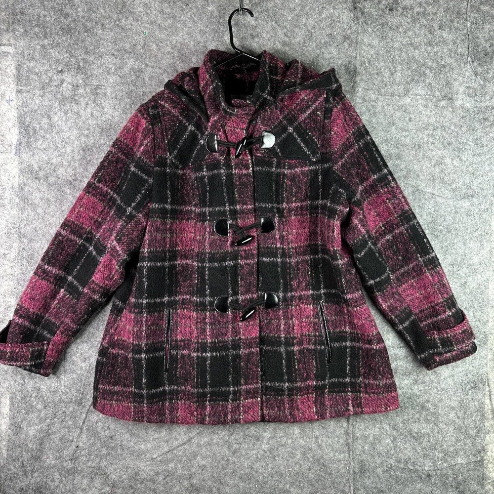 Plaid Women's Jacket in Pink and Black